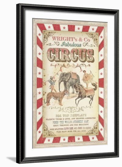 Wright's Fabulous Circus-The Vintage Collection -Framed Giclee Print