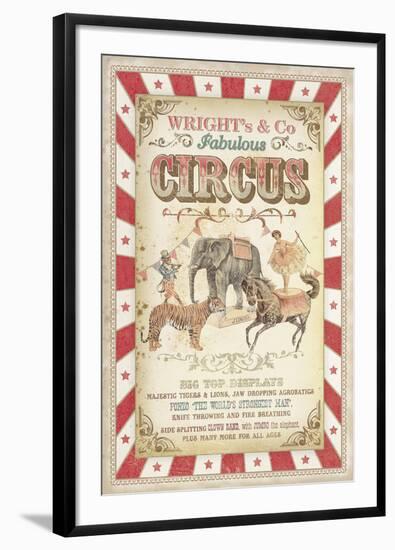 Wright's Fabulous Circus-The Vintage Collection -Framed Giclee Print