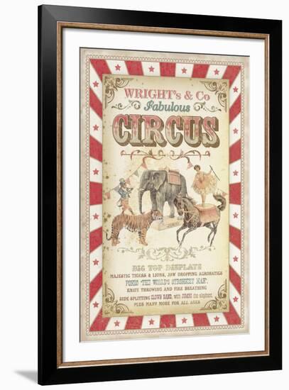 Wright's Fabulous Circus-The Vintage Collection -Framed Giclee Print