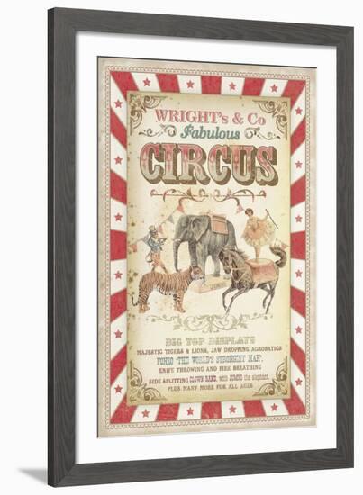 Wright's Fabulous Circus-The Vintage Collection -Framed Giclee Print