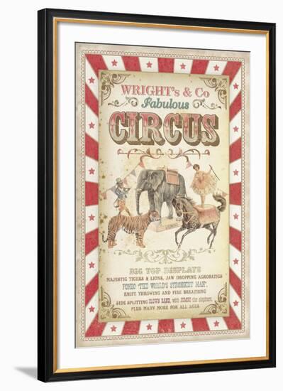 Wright's Fabulous Circus-The Vintage Collection -Framed Giclee Print