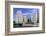 Wrigley Building and Tribune Tower, across Chicago River to N Michigan Ave, Chicago, Illinois, USA-Amanda Hall-Framed Photographic Print