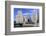 Wrigley Building and Tribune Tower, across Chicago River to N Michigan Ave, Chicago, Illinois, USA-Amanda Hall-Framed Photographic Print