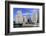 Wrigley Building and Tribune Tower, across Chicago River to N Michigan Ave, Chicago, Illinois, USA-Amanda Hall-Framed Photographic Print