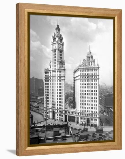 Wrigley Building on Michigan Avenue in Chicago, Ca. 1928-null-Framed Premier Image Canvas