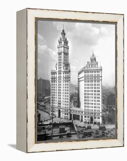 Wrigley Building on Michigan Avenue in Chicago, Ca. 1928-null-Framed Premier Image Canvas