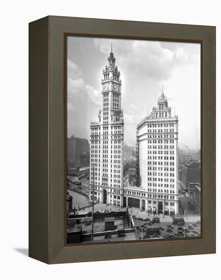 Wrigley Building on Michigan Avenue in Chicago, Ca. 1928-null-Framed Premier Image Canvas