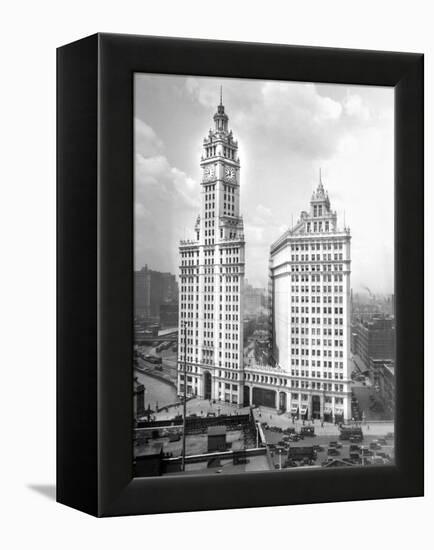 Wrigley Building on Michigan Avenue in Chicago, Ca. 1928-null-Framed Premier Image Canvas