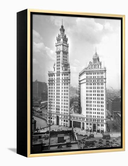 Wrigley Building on Michigan Avenue in Chicago, Ca. 1928-null-Framed Premier Image Canvas