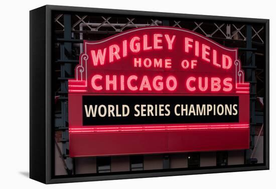 Wrigley Field Marquee Cubs World Series Champs 201-Steve Gadomski-Framed Premier Image Canvas