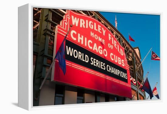 Wrigley Field World Series Marquee Angle-Steve Gadomski-Framed Premier Image Canvas