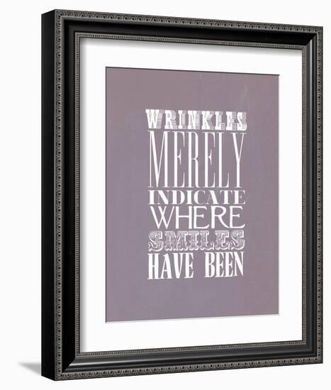 Wrinkles Merely Indicate-null-Framed Art Print