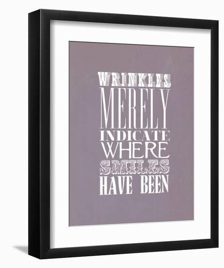 Wrinkles Merely Indicate-null-Framed Art Print