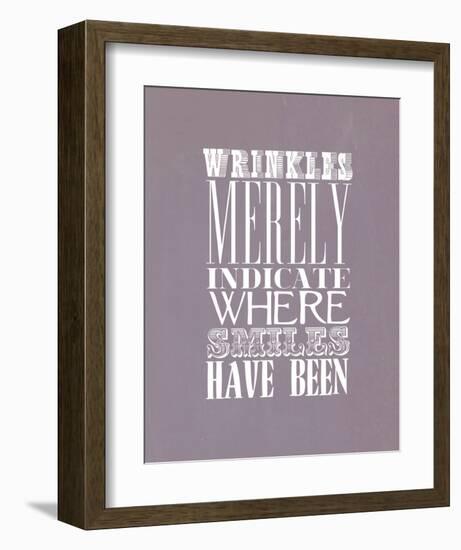 Wrinkles Merely Indicate-null-Framed Art Print