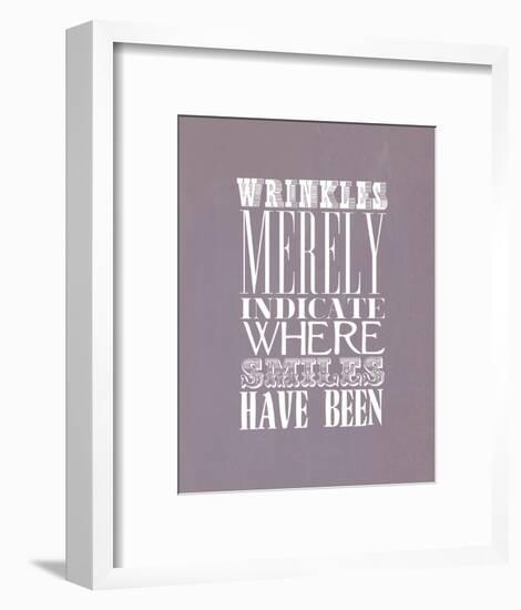 Wrinkles Merely Indicate-null-Framed Art Print