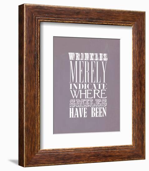 Wrinkles Merely Indicate-null-Framed Giclee Print