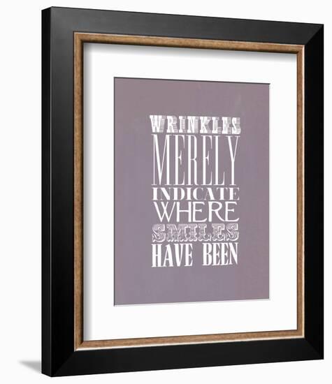 Wrinkles Merely Indicate-null-Framed Giclee Print