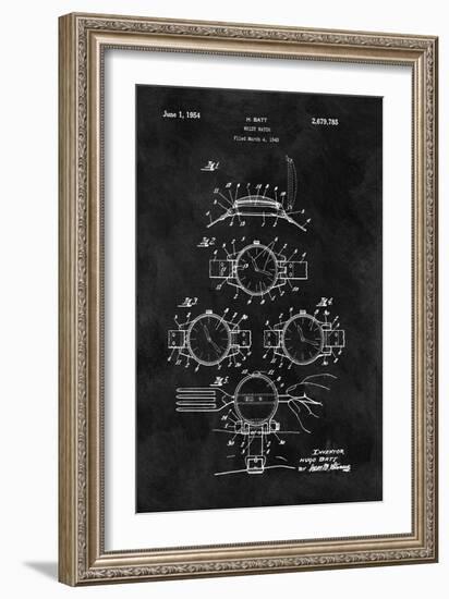 Wrist Watch, 1949- Black-Dan Sproul-Framed Art Print