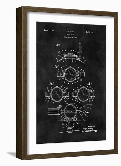 Wrist Watch, 1949- Black-Dan Sproul-Framed Art Print