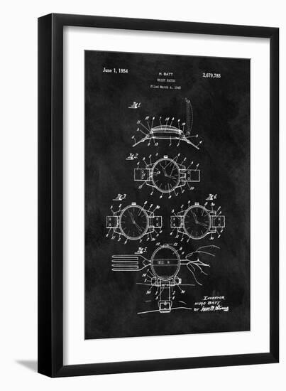 Wrist Watch, 1949- Black-Dan Sproul-Framed Art Print