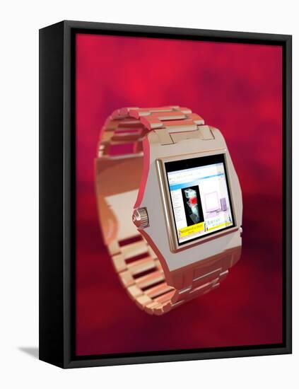 Wrist Watch Computer, Computer Artwork-Christian Darkin-Framed Premier Image Canvas