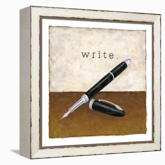 Write-Chariklia Zarris-Framed Stretched Canvas