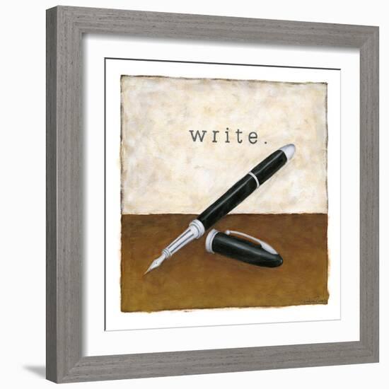 Write-Chariklia Zarris-Framed Art Print