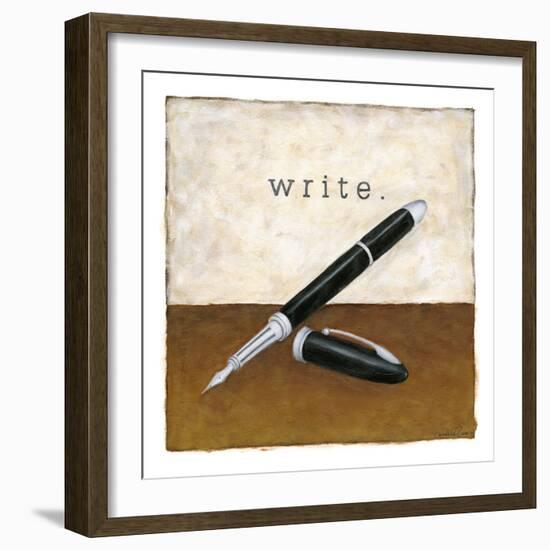 Write-Chariklia Zarris-Framed Art Print