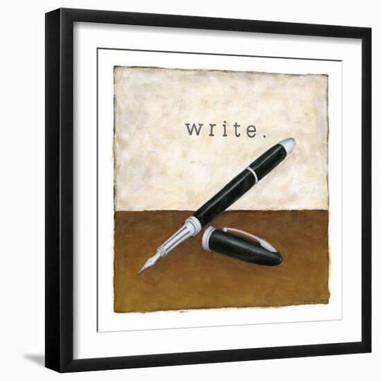 Write-Chariklia Zarris-Framed Art Print