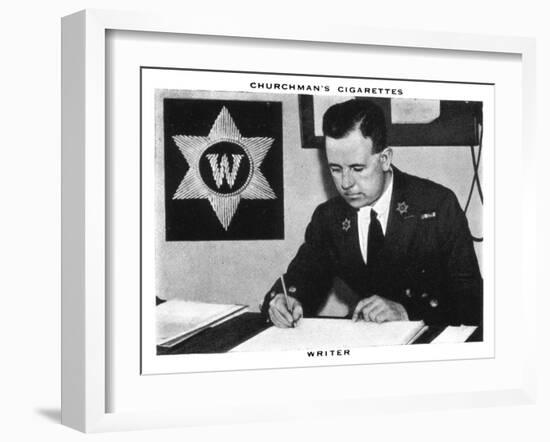 Writer, 1937-WA & AC Churchman-Framed Giclee Print