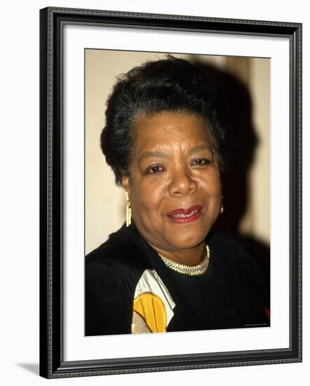 Writer/Actress Maya Angelou-Dave Allocca-Framed Premium Photographic Print