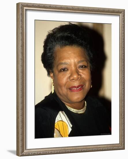 Writer/Actress Maya Angelou-Dave Allocca-Framed Premium Photographic Print