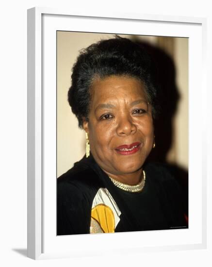 Writer/Actress Maya Angelou-Dave Allocca-Framed Premium Photographic Print