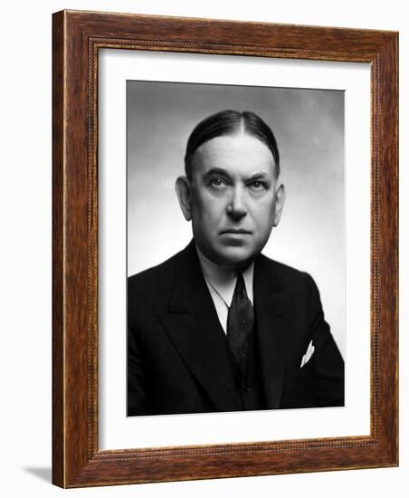 Writer and Journalist H.L. Mencken, 1940-null-Framed Photo