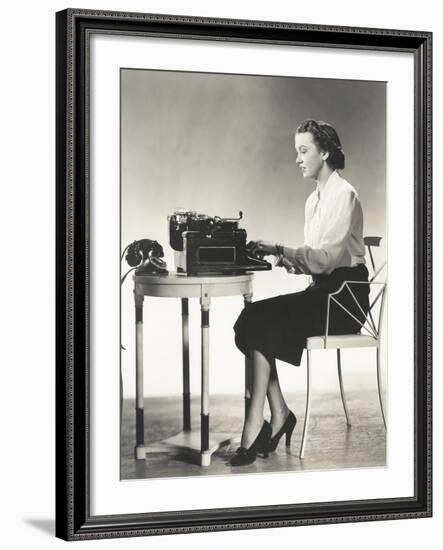 Writer at Work-null-Framed Photo