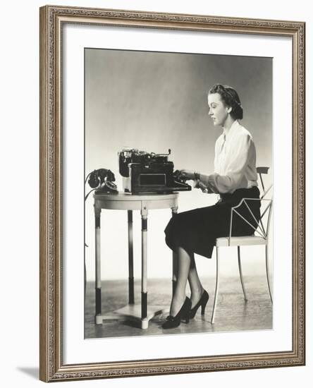 Writer at Work-null-Framed Photo