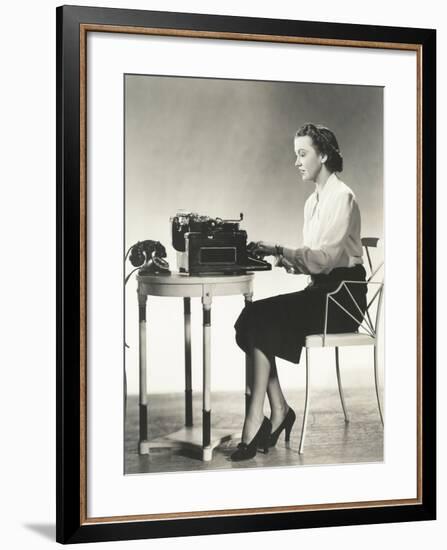 Writer at Work-null-Framed Photo