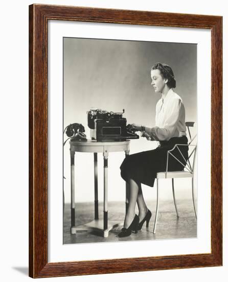 Writer at Work-null-Framed Photo