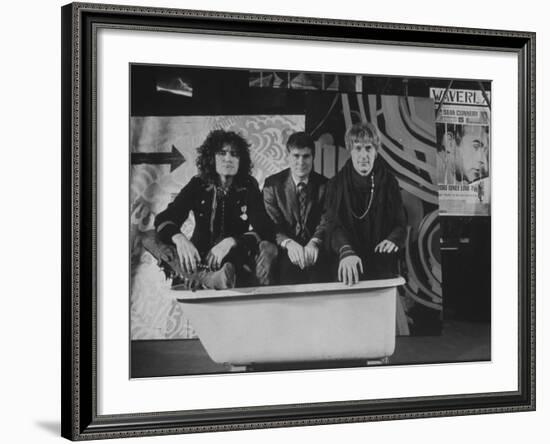 Writers Gerome Ragni, Galt Macdermot, and James Rado for New Rock Musical "Hair"-Ralph Morse-Framed Premium Photographic Print