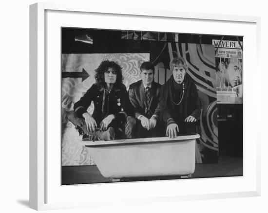 Writers Gerome Ragni, Galt Macdermot, and James Rado for New Rock Musical "Hair"-Ralph Morse-Framed Premium Photographic Print