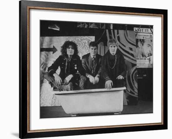 Writers Gerome Ragni, Galt Macdermot, and James Rado for New Rock Musical "Hair"-Ralph Morse-Framed Premium Photographic Print