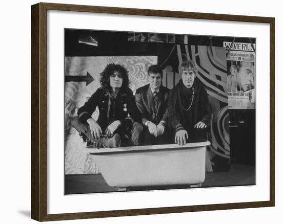 Writers Gerome Ragni, Galt Macdermot, and James Rado for New Rock Musical "Hair"-Ralph Morse-Framed Premium Photographic Print