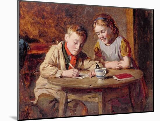 Writing a Letter-William Hemsley-Mounted Giclee Print