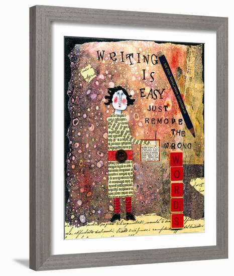 Writing is Easy-Barbara Olsen-Framed Giclee Print