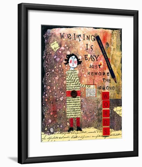 Writing is Easy-Barbara Olsen-Framed Giclee Print