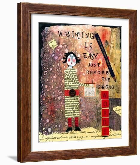 Writing is Easy-Barbara Olsen-Framed Giclee Print