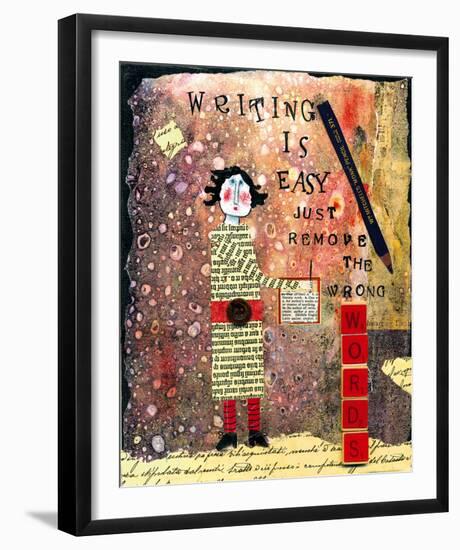 Writing is Easy-Barbara Olsen-Framed Giclee Print