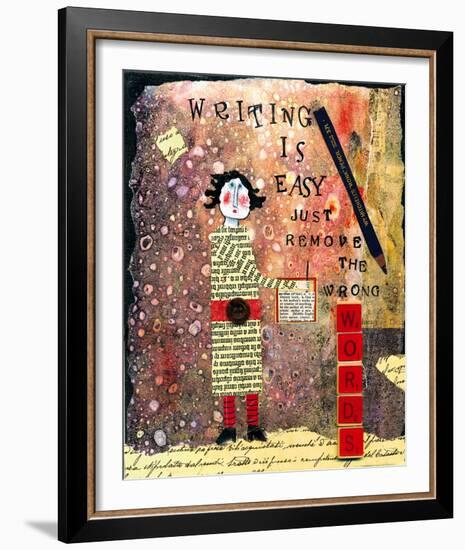 Writing is Easy-Barbara Olsen-Framed Giclee Print