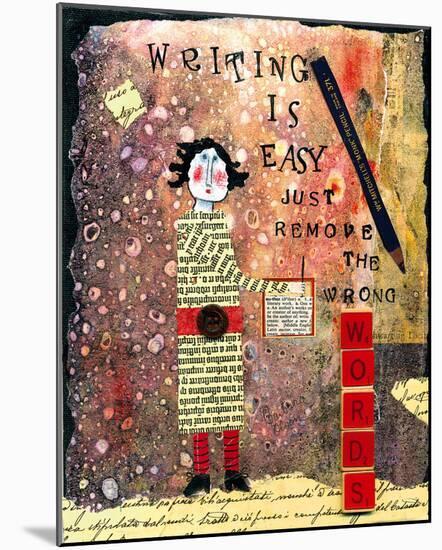 Writing is Easy-Barbara Olsen-Mounted Giclee Print