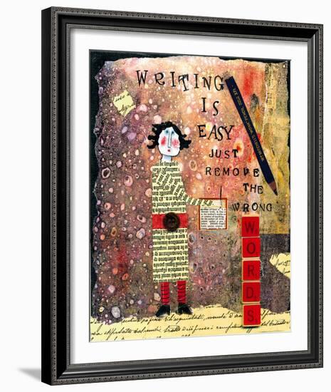 Writing is Easy-Barbara Olsen-Framed Giclee Print